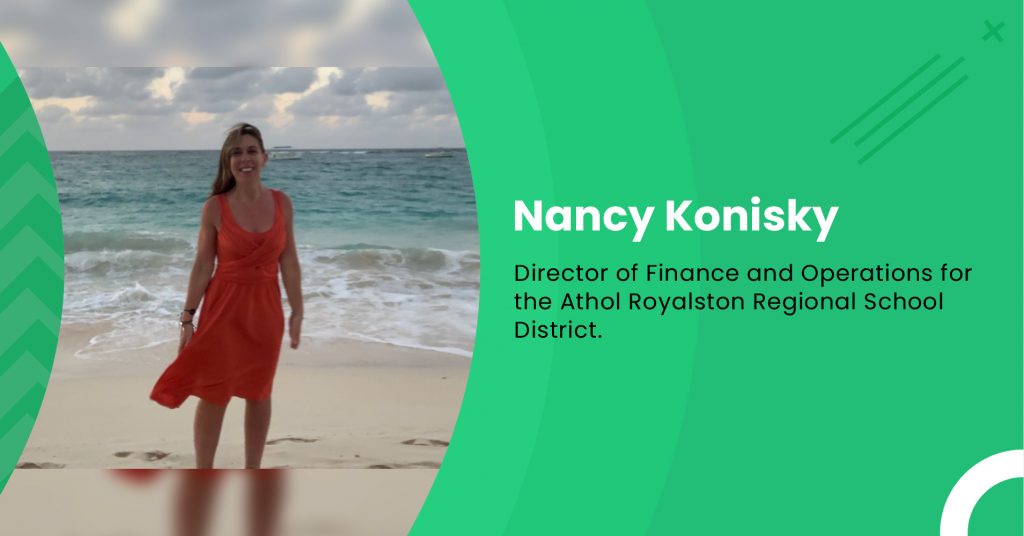 Nancy Konisky holds conference.